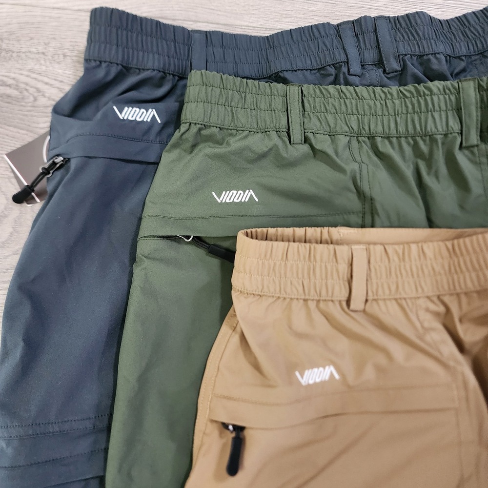 Lot of 3 Viodia Men's Shorts Hiking Fishing Cargo Zip‎ Pockets 2XL NWT